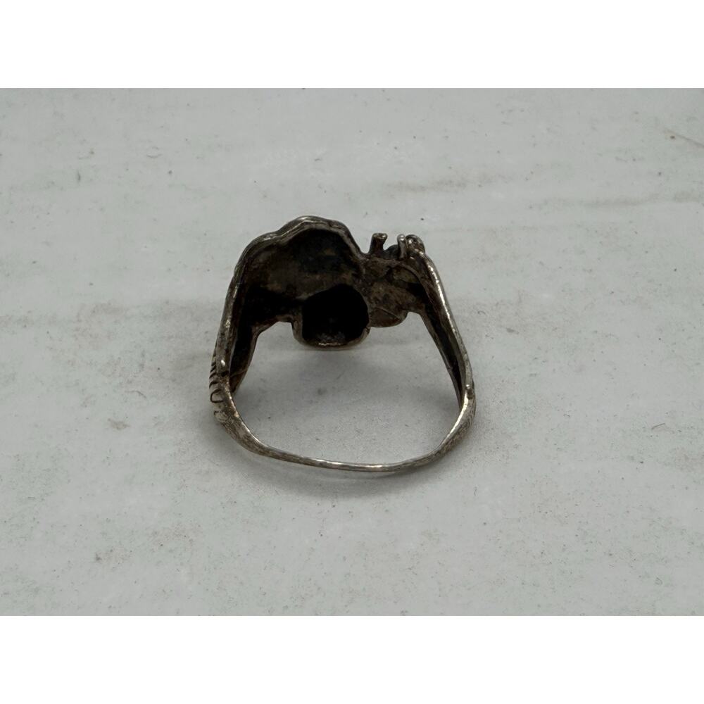 925 Sterling Silver Safari Animal Ring Lion Elephant Giraffe Zebra Size 8 - Picture 4 of 8